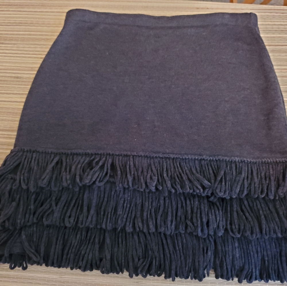 Calvin Klein Fringe Skirt